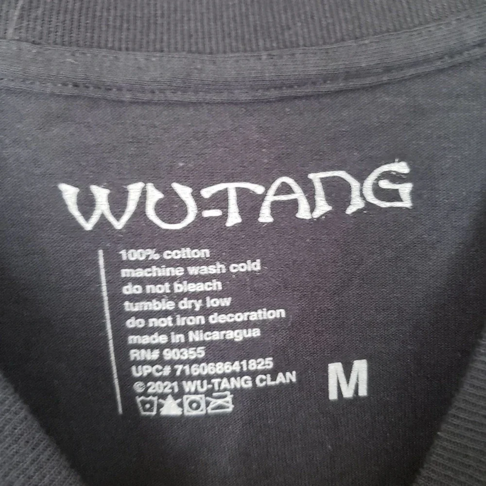 NEW Wu Tang Graphic Logo Black Yellow Crewneck Band T-Shirt Top - Picture 5 of 8